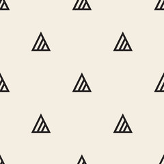 seamless monochrome triangle pattern background