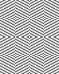 Black and white rhombus seamless pattern, vector