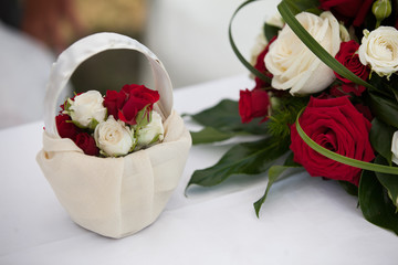 cestino floreale matrimonio