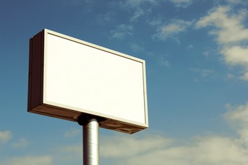 Blank billboard