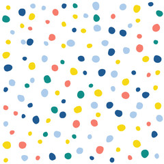 Abstract doodle round seamless pattern background.