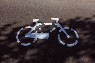 Bicycle road symbol