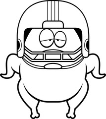 Sad Cartoon Football Turkey