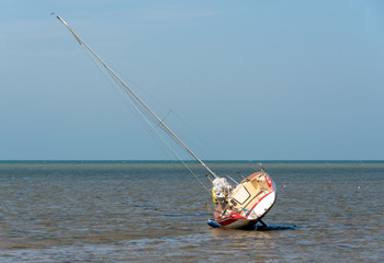 Beached Sailing Boat