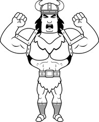 Angry Cartoon Barbarian