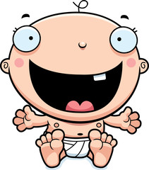 Cartoon Baby Boy Happy