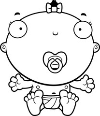 Cartoon Baby Girl Pacifier