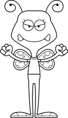 Cartoon Angry Butterfly