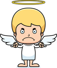 Cartoon Angry Angel Boy