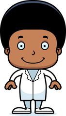 Cartoon Smiling Doctor Boy