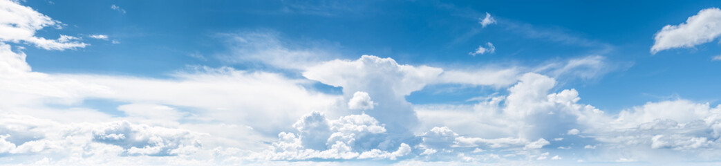 Fototapeta na wymiar Summer sky art blue colors panorama