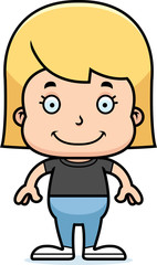 Cartoon Smiling Girl