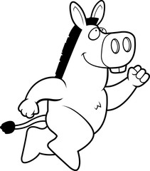 Donkey jumping