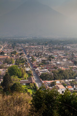 Fototapeta premium Aerial view of Antigua, Guatemala