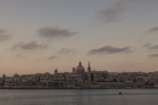 Valletta, Malta - City Skyline at Dawn