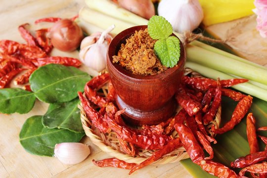 Chili paste spicy is delicious with spices