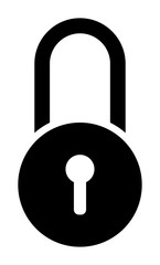 Padlock vector icon