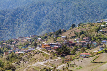 Fototapeta na wymiar San Mateo Ixtatan village, Guatemala
