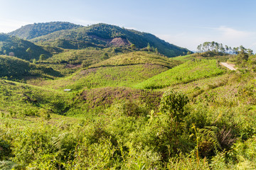 Obraz premium Landscape near Yalambojoch village, Guatemala