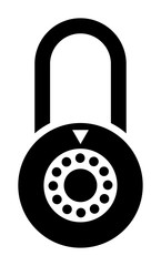 Padlock vector icon