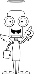Cartoon Angel Robot Idea