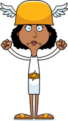 Cartoon Angry Hermes Woman