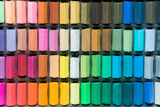 Colorful chalk pastels