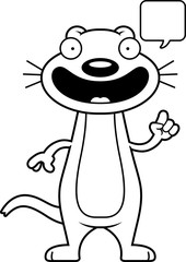 Cartoon Weasel Talking