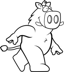 Boar Walking