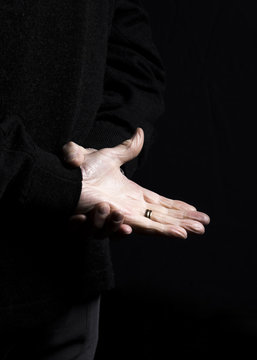Old man hands