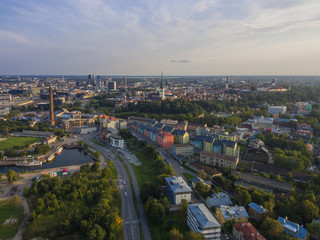 Fototapeta premium Aerial view panorama city Tallinn, Estonia.