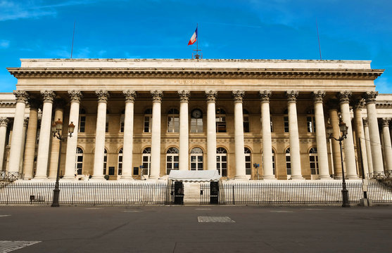 The Bourse of Paris- Brongniart palace ,Paris, France.
