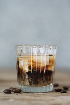 Coffee liqueur with cream