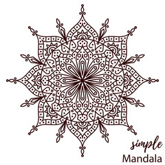 Vector mandala line 