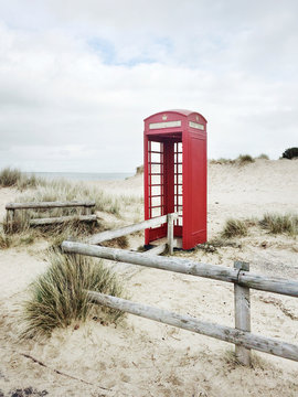 An abandoned telephone box
