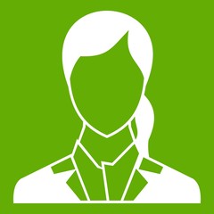 Woman icon green