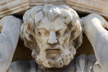 Statue of Corgon in Nitra, Slovakia