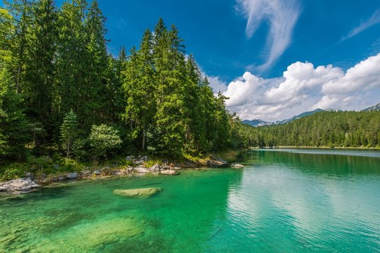 Eibsee Lake in Bavaria Germany