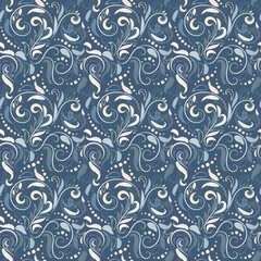 Fototapeta premium Baroque seamless pattern