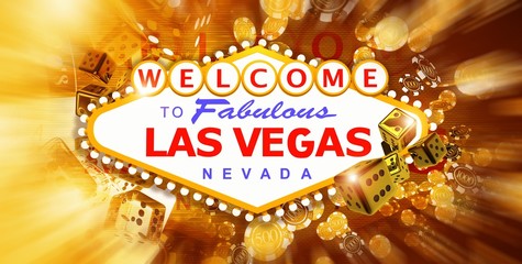 Las Vegas Game and Fun - obrazy, fototapety, plakaty
