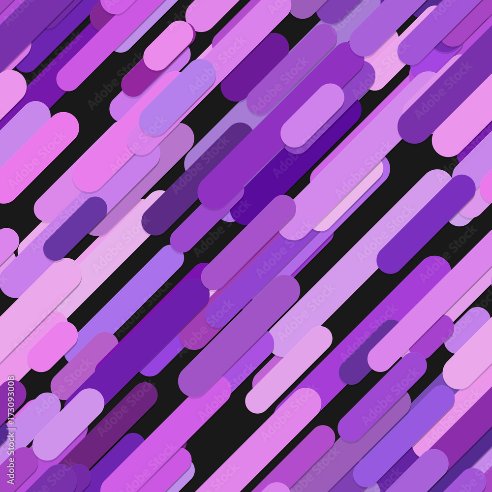 Poster seamless chaotic rounded diagonal stripe pattern background - vector graphic with shadow effect from