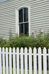 Fototapeta premium Picket fence with window