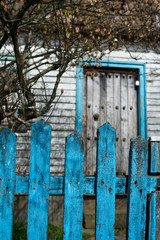 Blue fence 