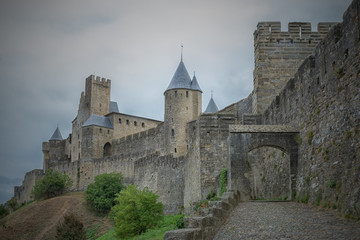 Fototapeta na wymiar Castle of the Carcassonne
