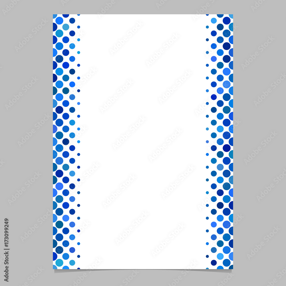 Poster abstract brochure template from blue dot pattern - vector graphic design for presentations