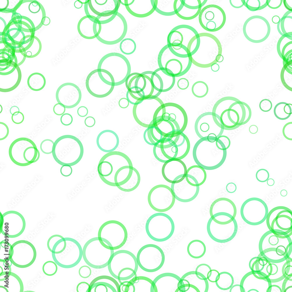 Poster green seamless abstract geometric circle pattern background - vector illustration from rings with op