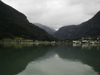 Fototapeta na wymiar Fijord Reflections