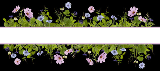 adorable flower meadow background