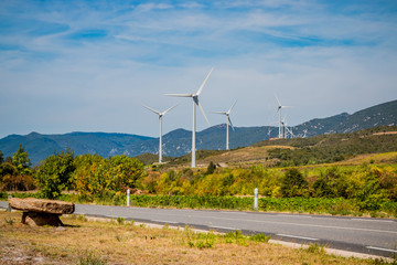 Parc éolien dans les Pyrénées