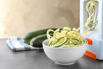 Making spaghetti squash on kitchen table